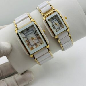 His and Hers Watch Set , Couples Watch Set white color